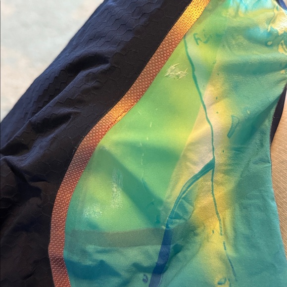 Speedo Black open back Intent with Blue and Green Accents - Picture 5 of 5